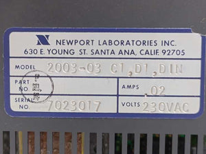 Newport 2003-03 C1,D1,DIN Instrument Display Module 230VAC