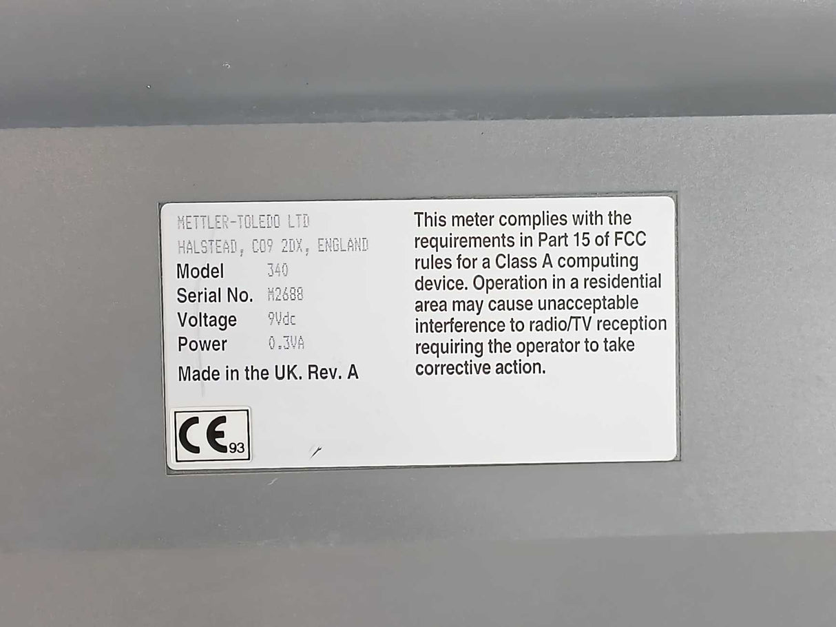 Mettler Toledo Delta 340 Ph Meter