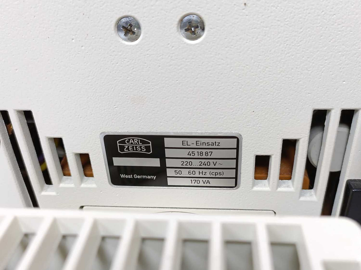 ZEISS 451887 Axioplan Microscope w/ Carl Zeiss HI 100x/1.25