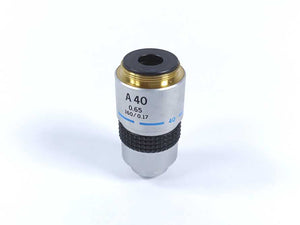 Olympus A40 0.65 160/0.17 Microscope Objective Lens