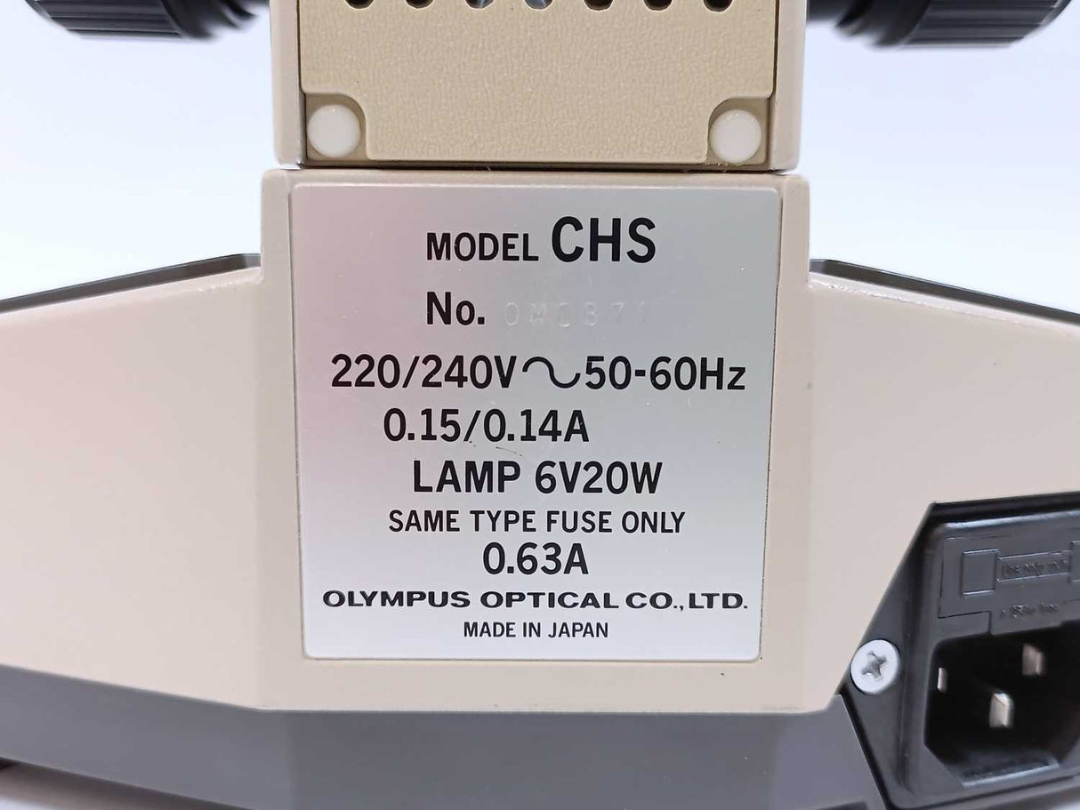Olympus CHS CH-2 Biological Microscope w/ CWHK10x-T/18L NCWHK 10X/18L