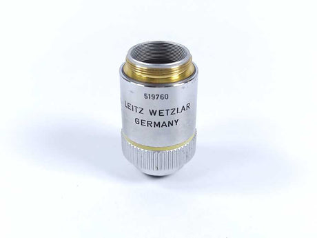 Leitz Wetzlar 519760 160/- EF 10/0.25 Microscope Lens Objective