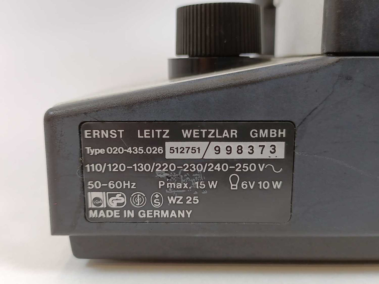 Leitz 020-435.026 Laborlux 11 Microscope, No optics w/ 10x W.F. oculars