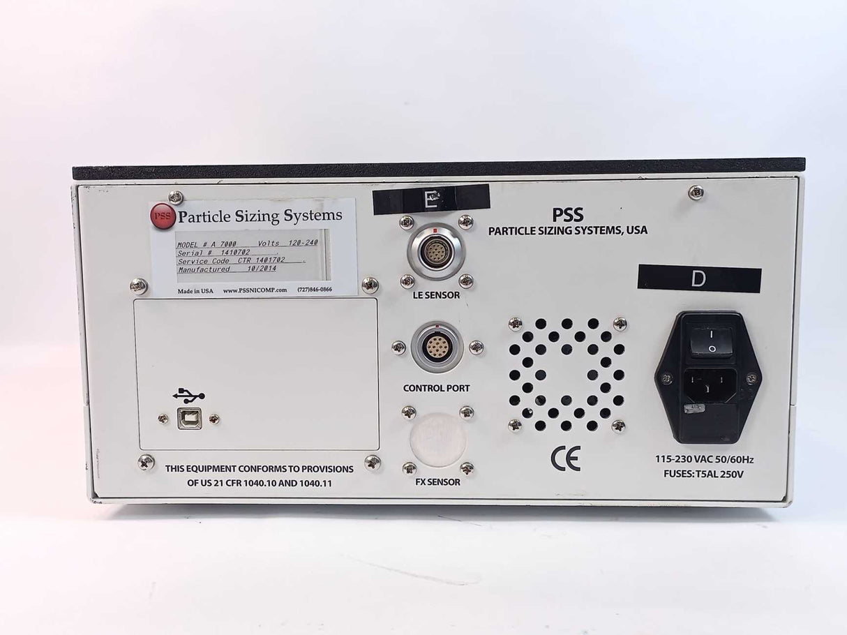 PSS A 7000 Entegris Liquid Particle Counter System