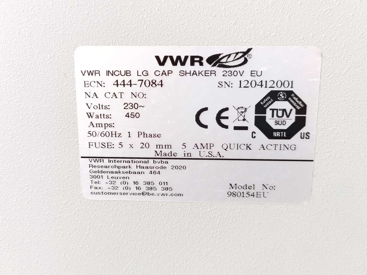 VWR 444-7084 Incubator Heater Shaker