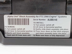 MJ Research 07-01809-00 Alpha Unit Block Assembly for PTC DNA