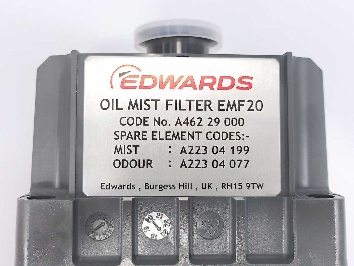 Edwards A46229000 Oil Mist Filter EMF20 + Accessories