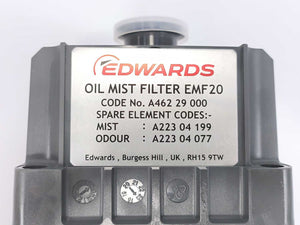 Edwards A46229000 Oil Mist Filter EMF20 + Accessories
