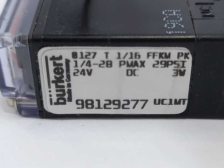 Burkert 98129277 UC1MT Rocker Solenoid Valve
