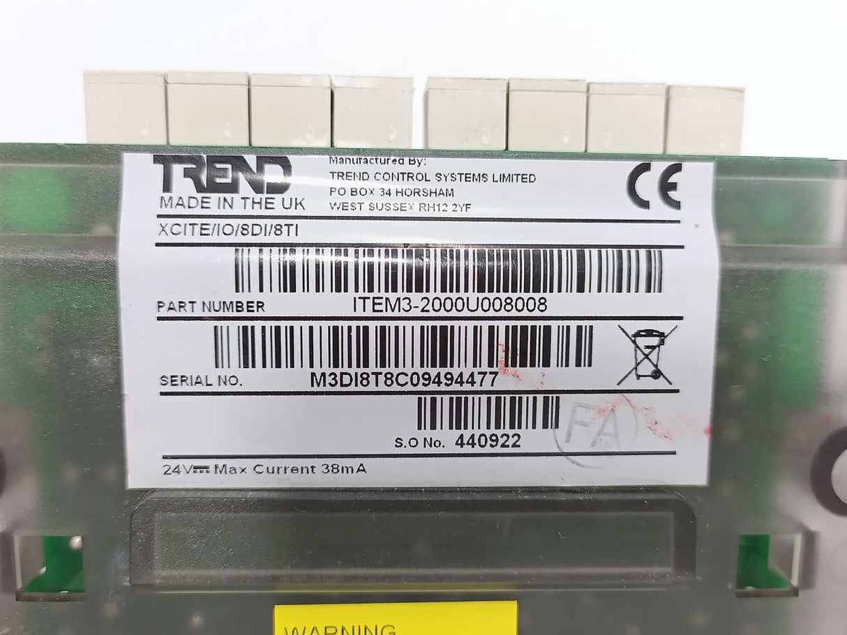 TREND XCITE/IO/8DI/8TI Input Expansion Module
