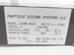 Particle Sizing Systems LLC. LE400-05SE Particle measurement Sensor