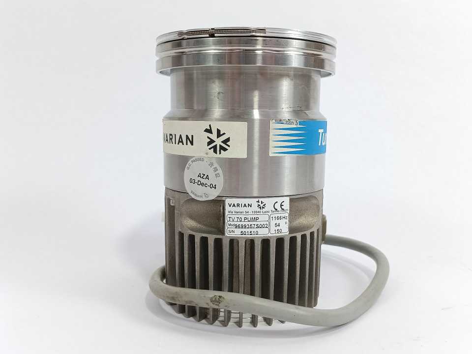Varian 9699357S002 TV 70 Turbomolecular Pump