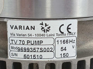 Varian 9699357S002 TV 70 Turbomolecular Pump