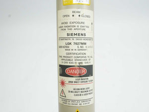 Siemens Q4001-K7054 LGK 7627MM Helium-Neon Laser