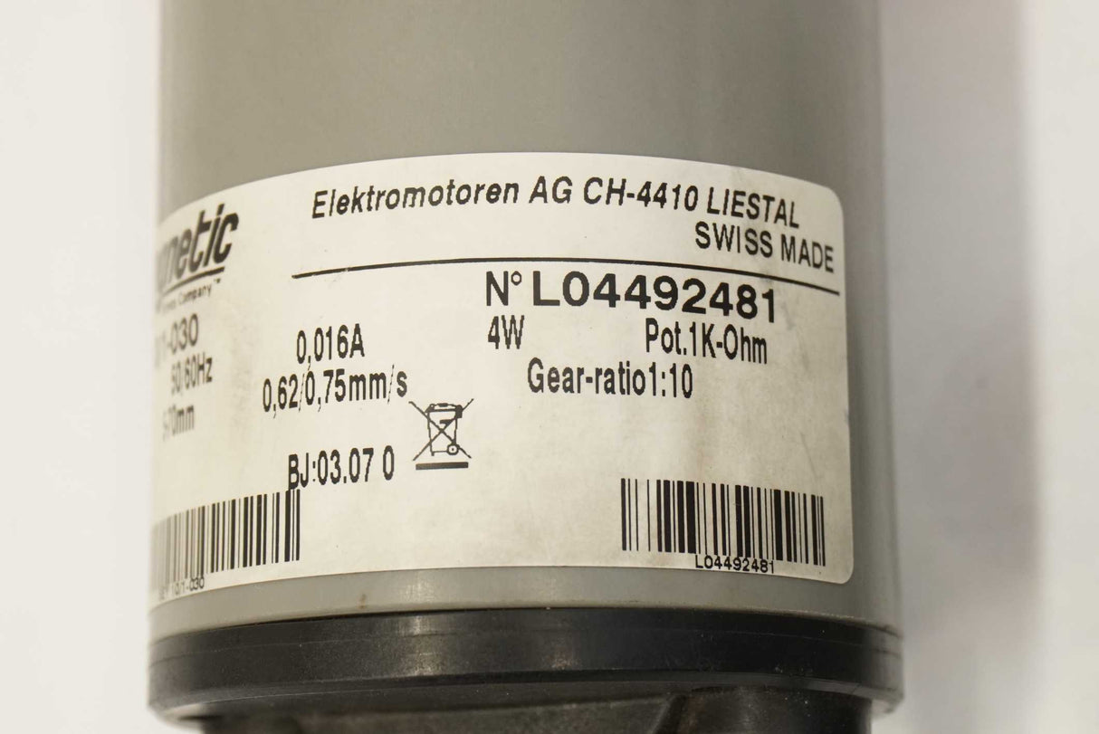 Magnetic Elektromotoren AG SEY 10/1-030 SEY 10/1-030 Linear Actuator