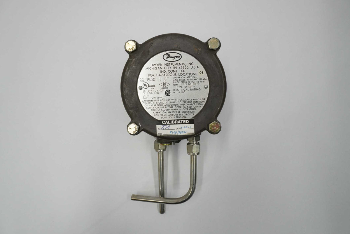 Dwyer 1950-1-6F Series 1950 Differential Pressure Switch 1950-1-6F