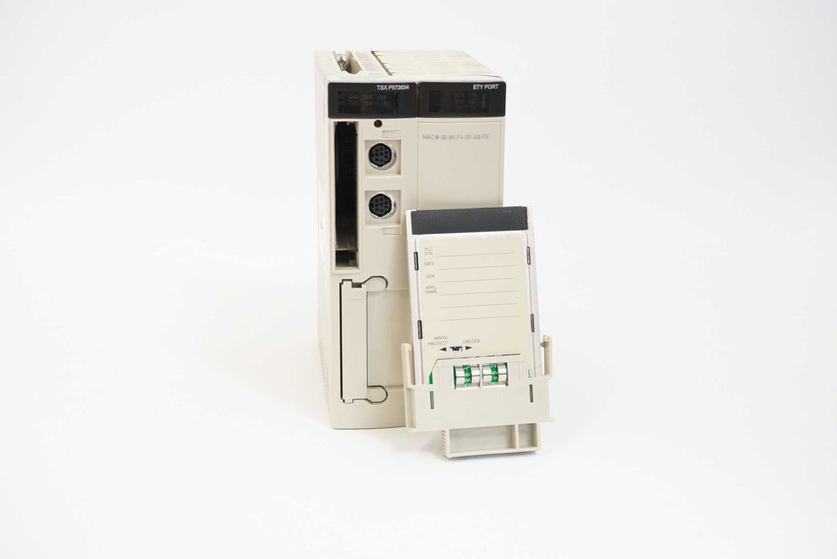 Schneider Electric TSXP572634M Unity Processor with TSXMRPP384K Memory Card