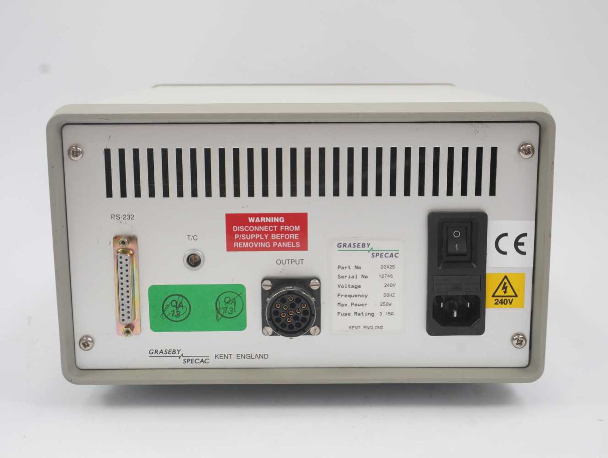 Graseby Specac 20425 Automatic Temperature Controller with Eurotherm 847 Module
