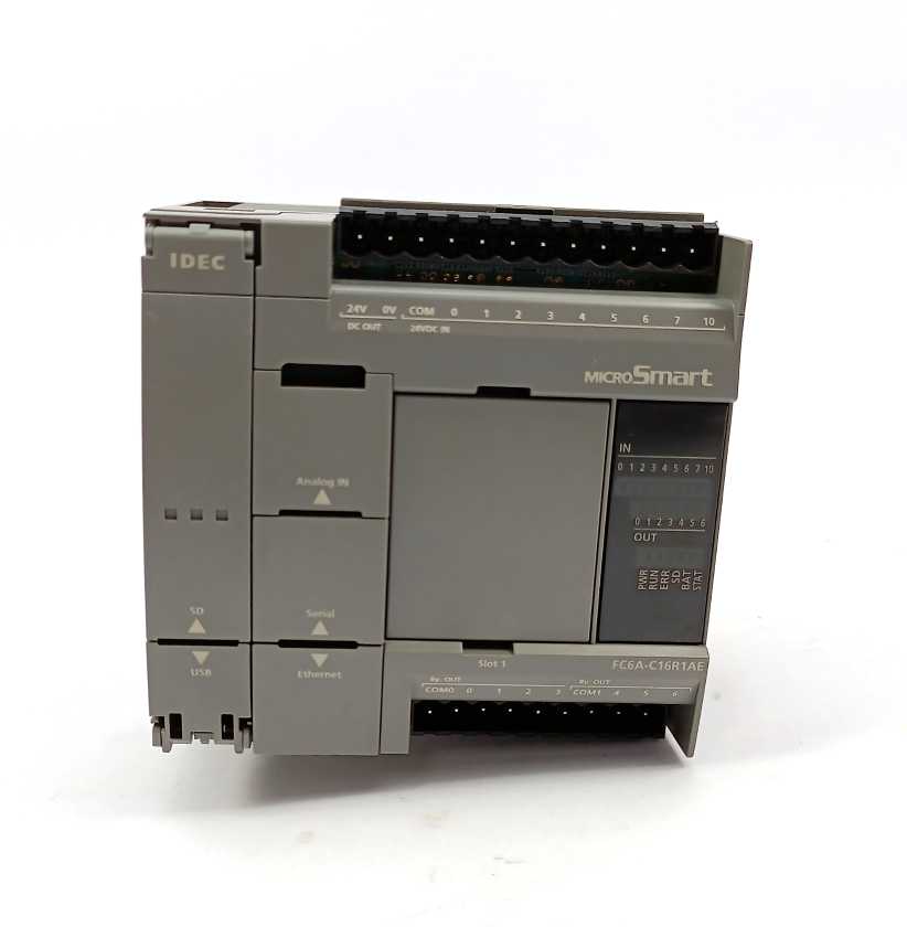 Idec FC6A-C16R1AE MicroSmart PLC 16IO CPU 100-240VAC Relay