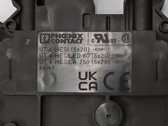 Phoenix Contact 3046032 UT 4-HESI (5X20) Fuse modular terminal block x49pcs