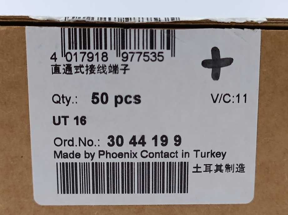 Phoenix Contact 3044199 UT 16 Feed-through terminal block x50pcs