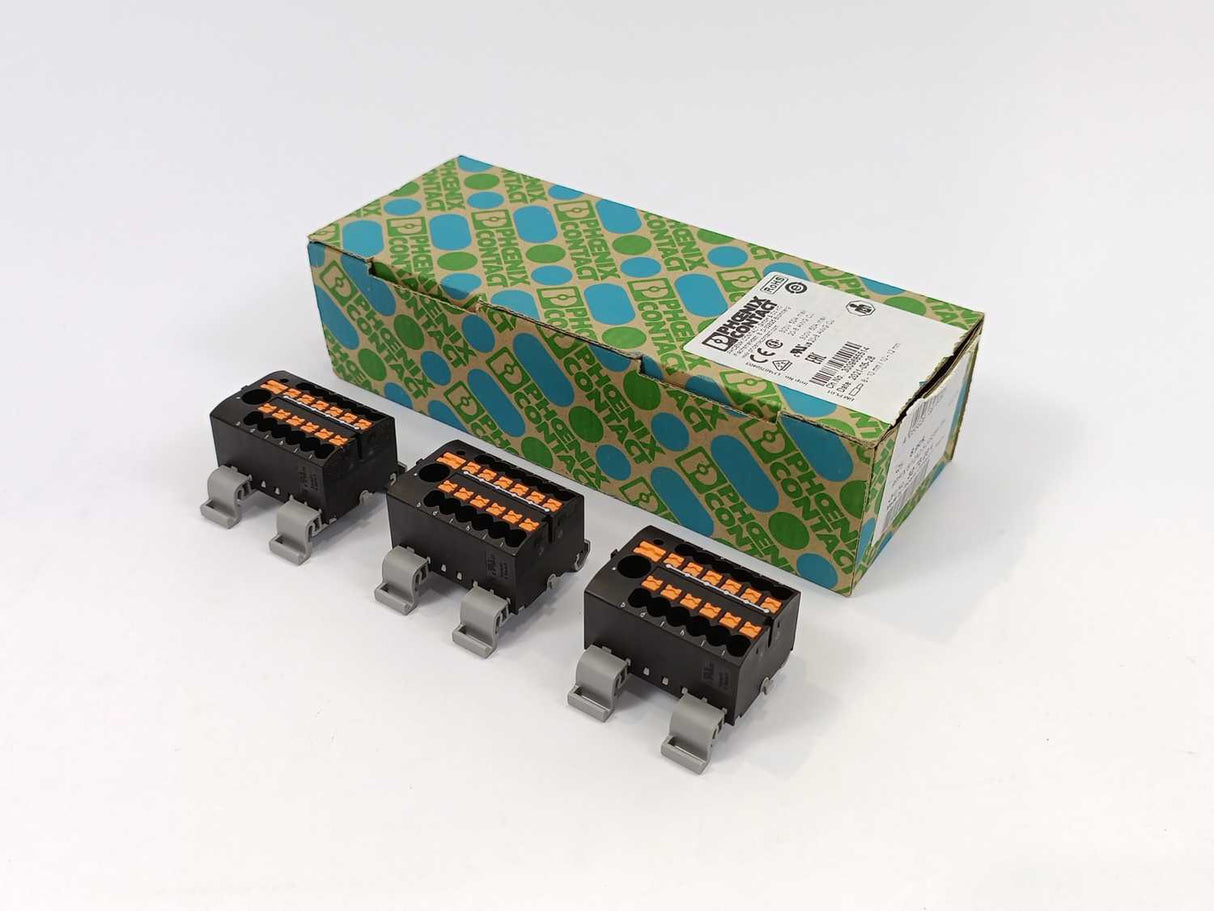 Phoenix Contact 3273234 PTFIX 6/12X2,5-NS35A BK Distribution block x 8Pcs