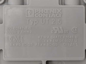 Phoenix Contact 3044076 UT 2,5 Feed-through terminal block x50 Pcs