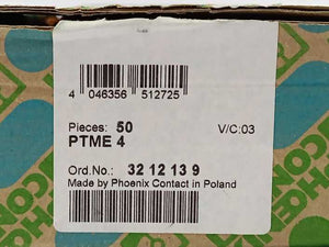 Phoenix Contact 3212139 PTME 4 Test Disconnect Terminal Block. Batch of 50 pcs.