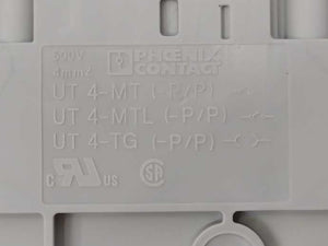 Phoenix Contact 3046139 UT 4-MT - Knife-disconnect terminal block, 50 Pcs.
