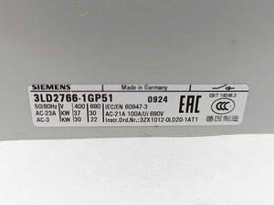 Siemens 3LD2766-1GP51 SENTRON, Switch disconnector 3LD