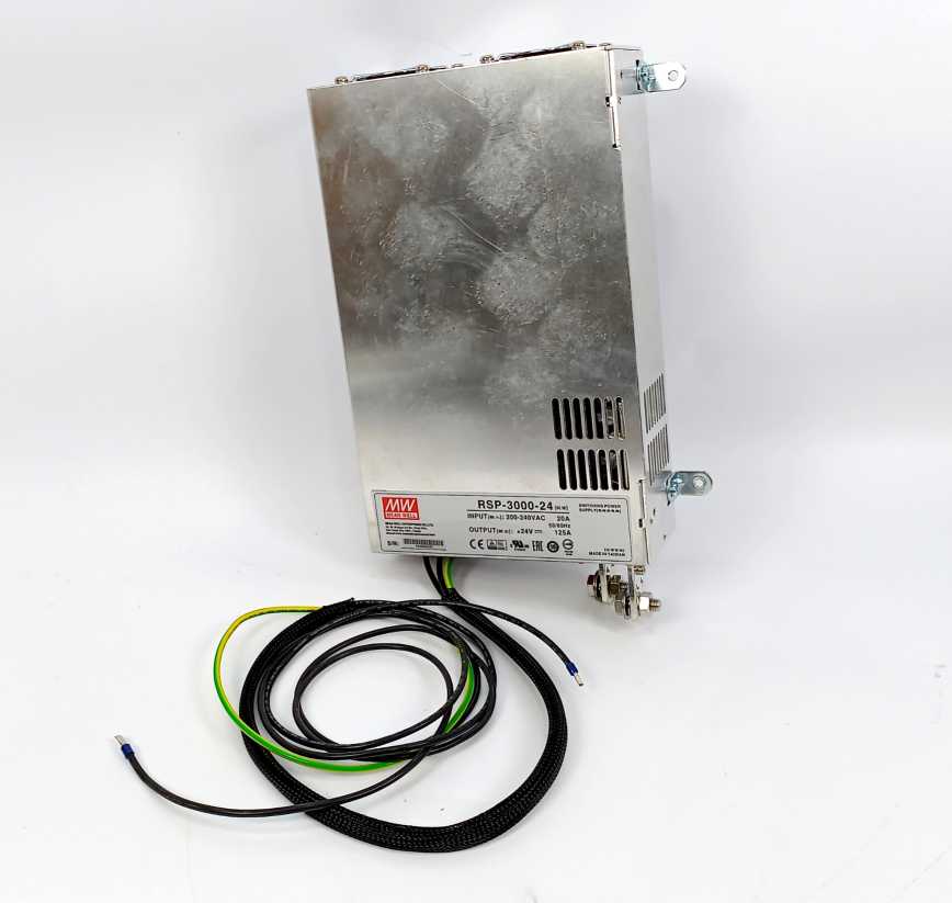 Mean Well RSP-3000-24 PSU, IN: 200-240VAC 20 A, 50/60Hz, OUT: +24V, 125A
