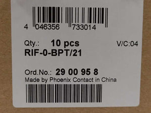 Phoenix Contact 2900958 RIF-0-BPT/21 Relay Module Base 10 Pcs.