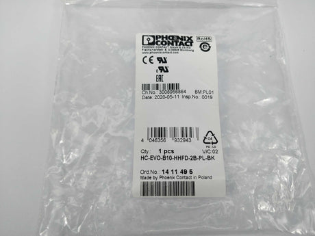 Phoenix Contact 1411495 Housing HC-EVO-B10-HHFD-2B-PL-BK