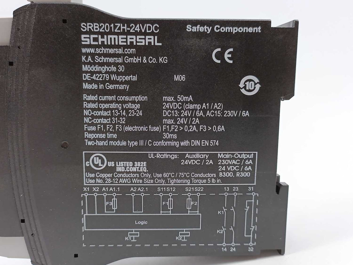 Schmersal SRB201ZH 24VDC Safety Switch Relay