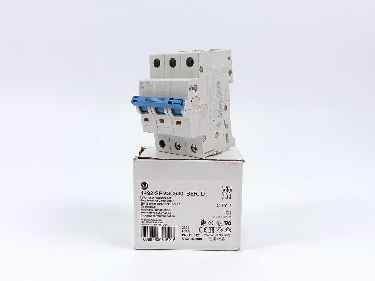 AB 1492-SPM3C630 3 Pole Supplementary Protector 63 A Ser D