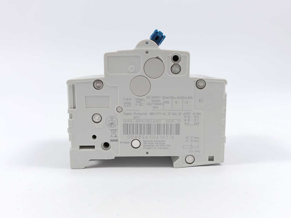 AB 1492-SPM3C630 3 Pole Supplementary Protector 63 A Ser D