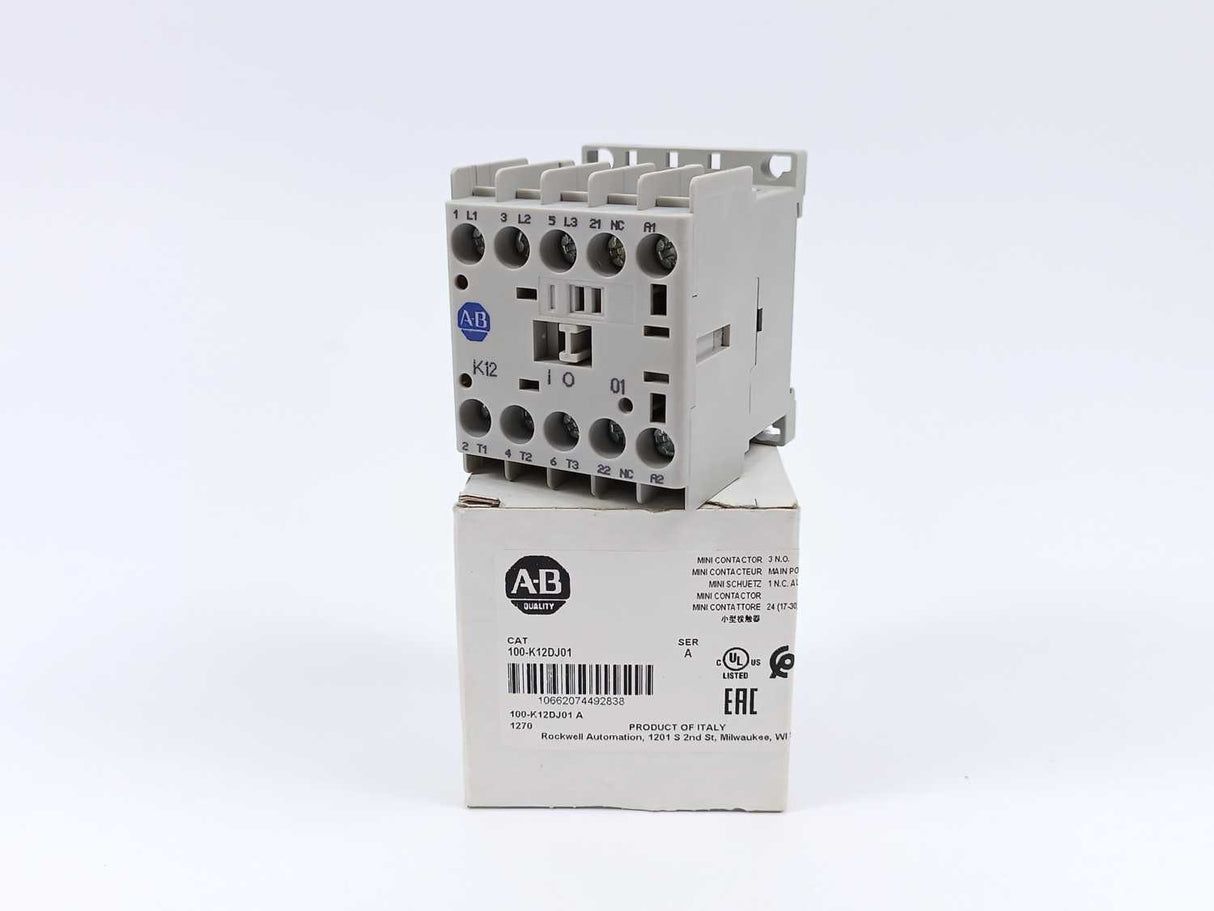 AB 100-K12DJ01 Miniature Contactor Ser A Coil 24VDC