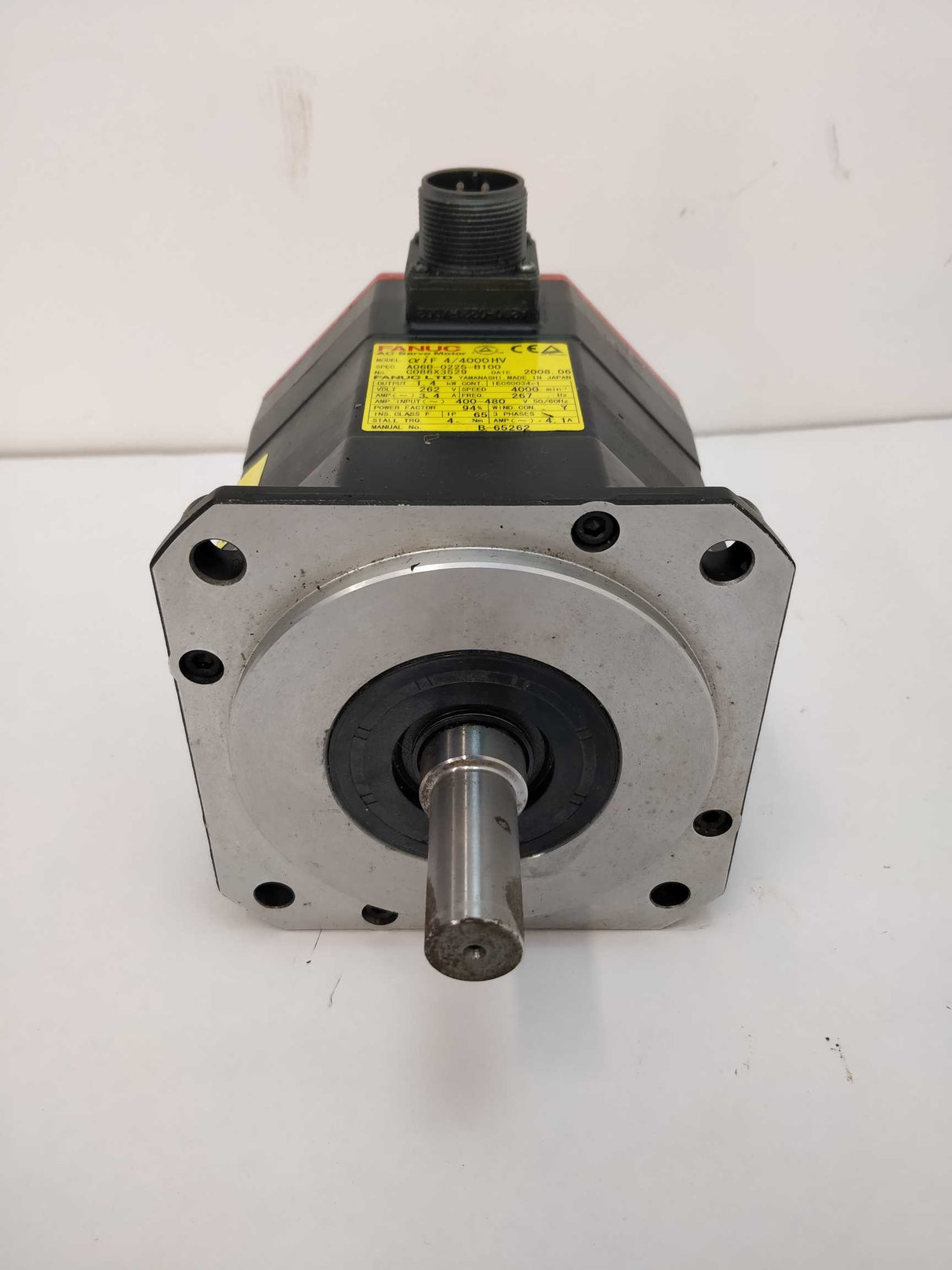 Fanuc A06B-0225-B100 aiF 4/4000HV, AC Servo Motor