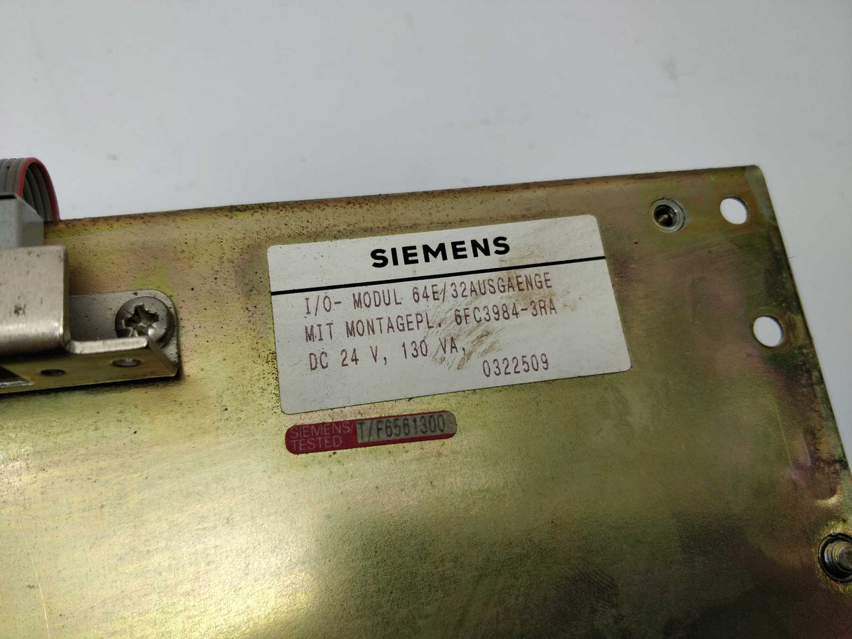Siemens 6FC3984-3RA I/O - Module 64E/32AUSGAENGE 24VDC 130VA