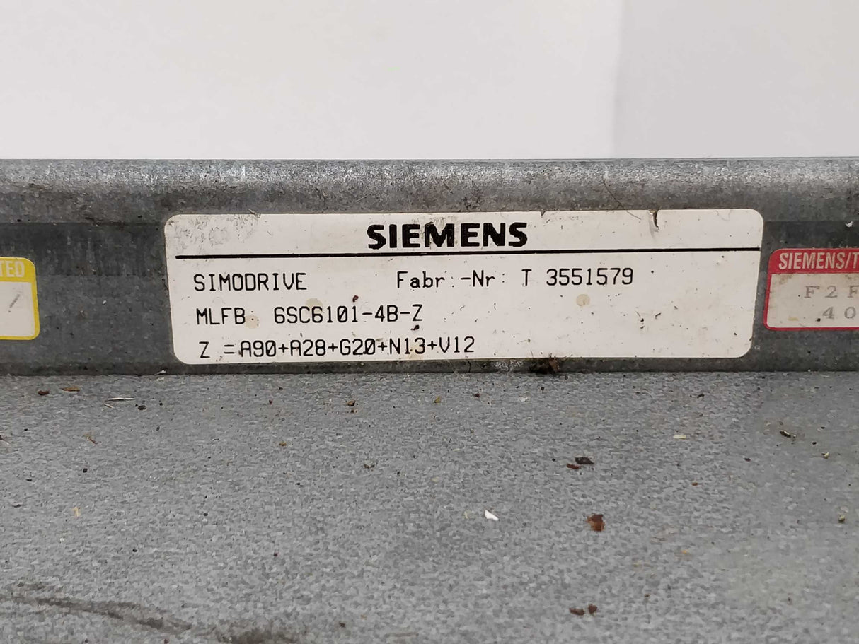 Siemens 6SC6101-4B-Z Simodrive Z=A90+A28+G20+N13+V12 Spare Parts