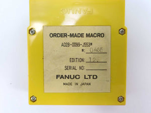 FANUC LTD A02B-0099-J553 Order Made Macro
