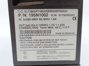 Danfoss VLT2805PT4B20SBR0DBF00A00 VLT 2800, 195N1002, 1.1kVA