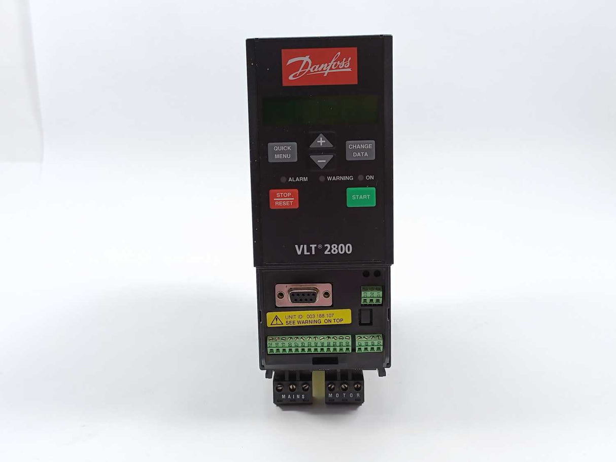 Danfoss VLT2803PS2B20STR1DBF00A00 VLT 2800, 195N00030,0.9kVA
