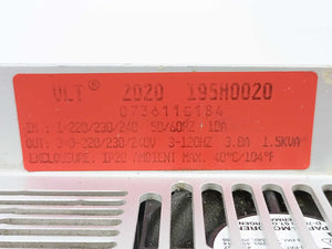 Danfoss 195H0020 VLT 2020, 1x220/230/240, 50/60Hz, 10A