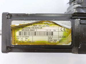 Rexroth R911293880 MKD025A-144-KP0-UN 3-Phase Synchronous PM Motor