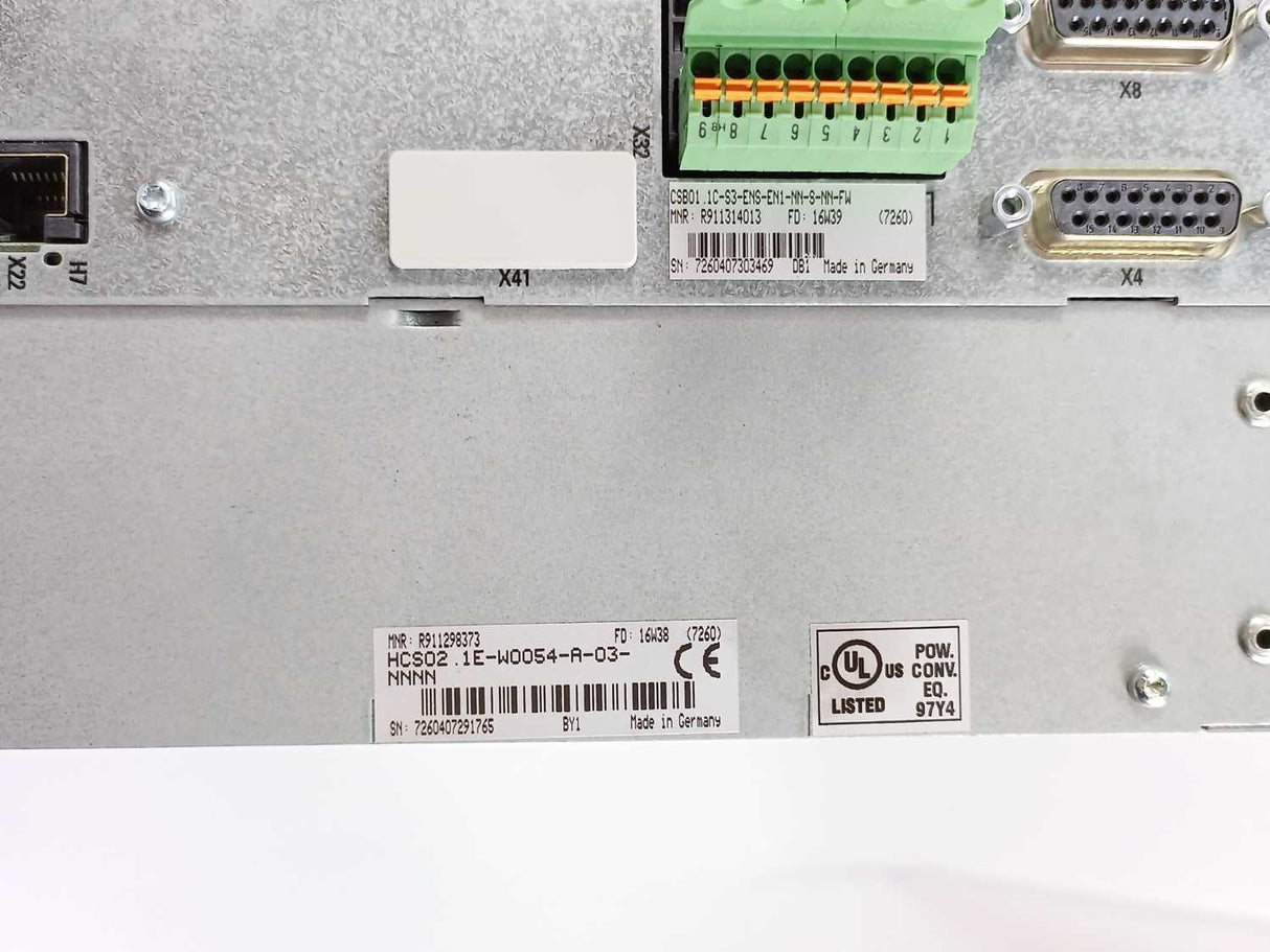Rexroth R911298373 HCS02.1E-W0054-A-03-NNNN  w/ R911314013 CSB01.1-S3-ENS-EN1-NN