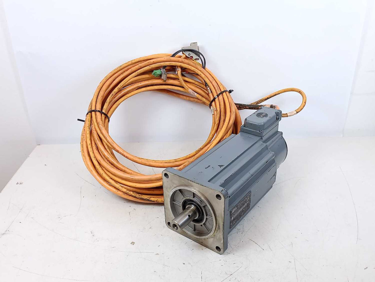 Rexroth Indramat MKD090B-035-KG1-KN Permanent Magnet Motor w/ 2 cables