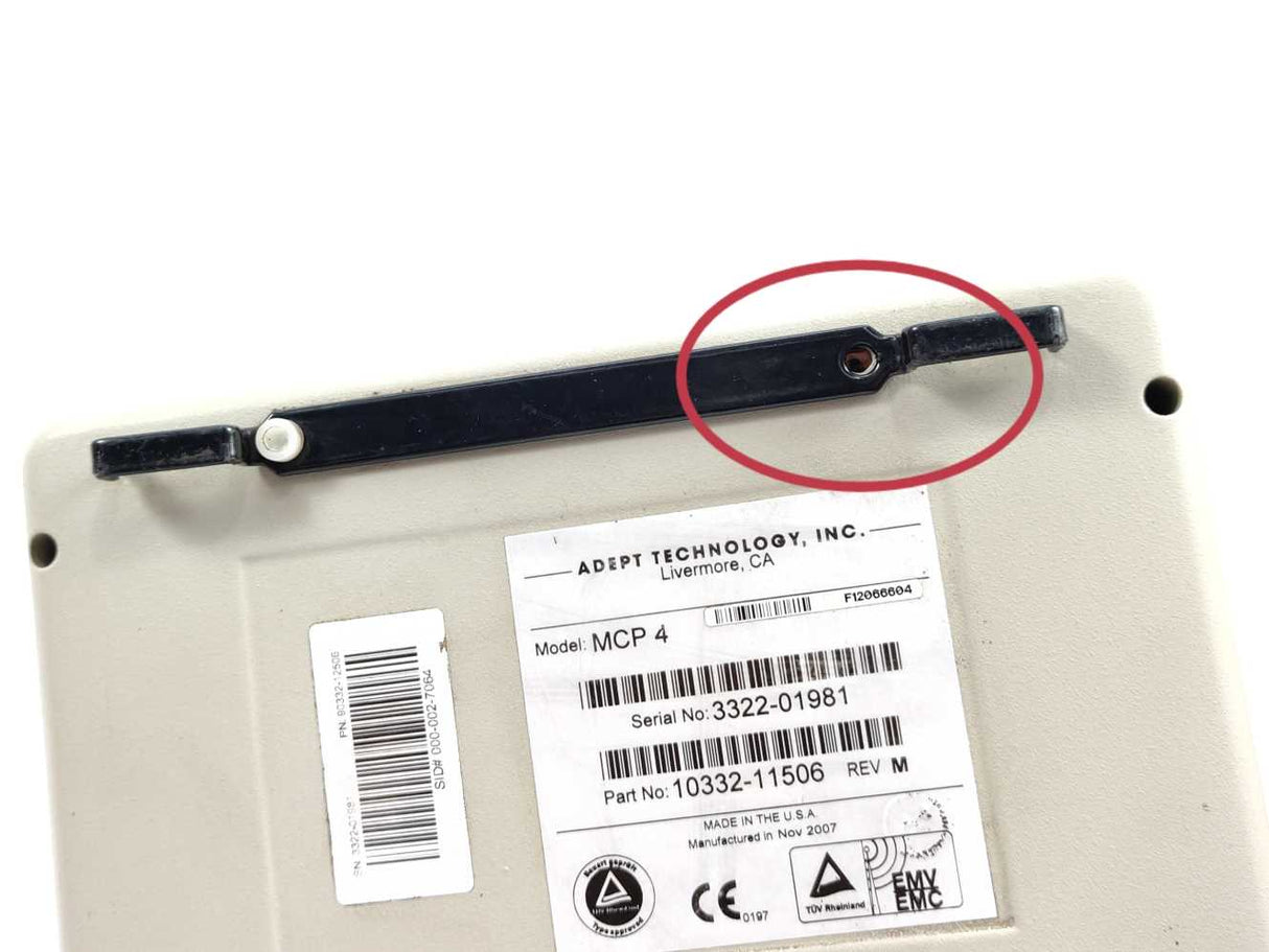 Adept 10332-11506 MCP 4 Robot Control Pendant