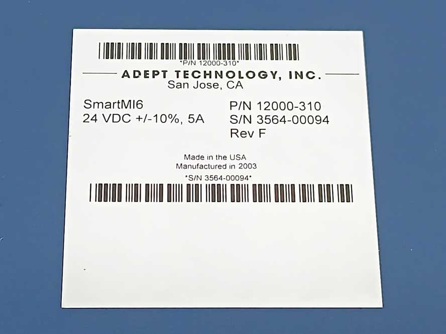 Adept 12000-310 Servo Control