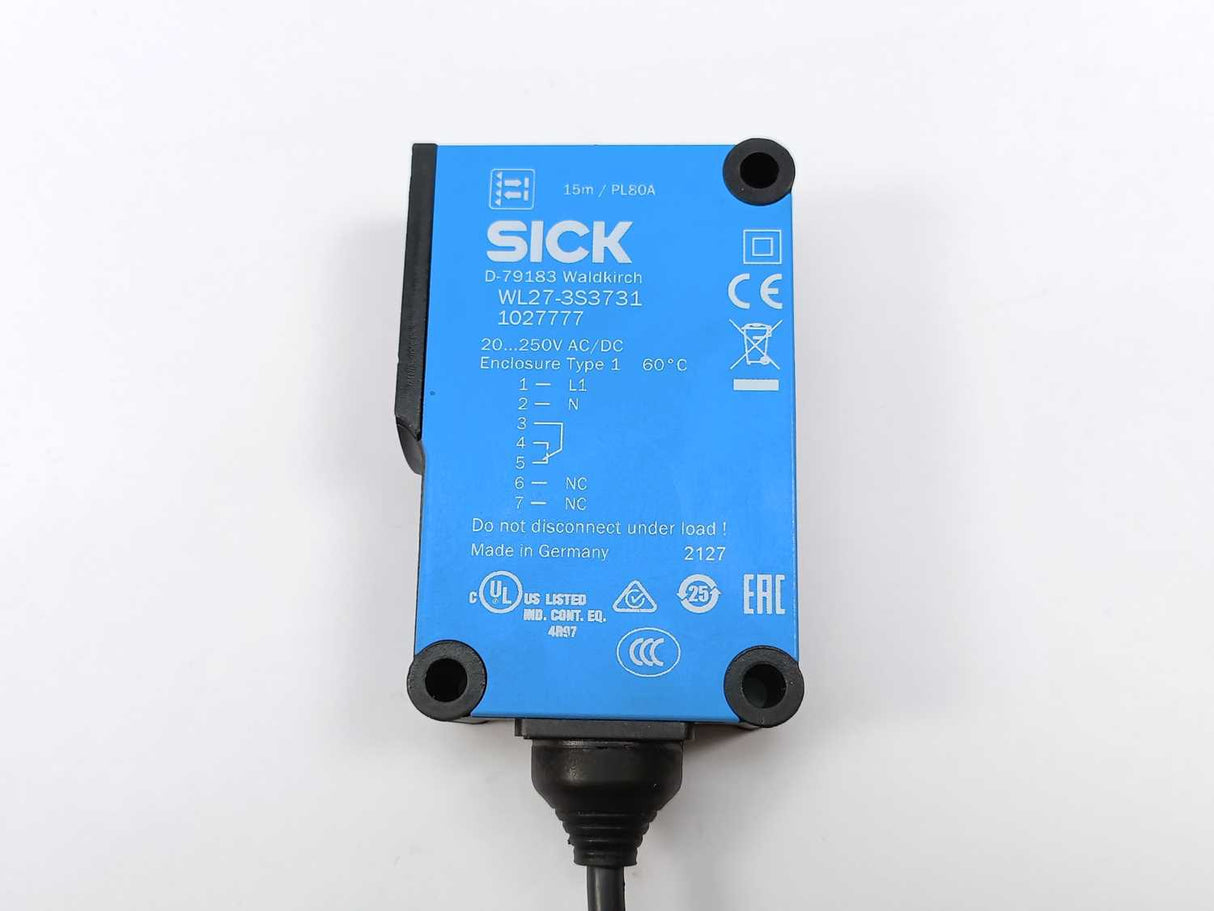 SICK 1027777 WL27-3S3731 Compact Photoelectric Sensor